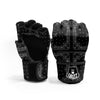 Paisley Bandana Black And White Print Pattern MMA Gloves-grizzshop