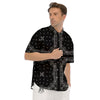 Paisley Bandana Black And White Print Pattern Men's Short Sleeve Shirts-grizzshop