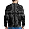 Paisley Bandana Black And White Print Pattern Men's Sweatshirt-grizzshop