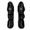 Paisley Bandana Black And White Print Pattern Muay Thai Shin Guards-grizzshop