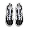 Paisley Bandana Black And White Print Pattern White Gym Shoes-grizzshop