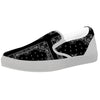 Paisley Bandana Black And White Print Pattern White Slip On Shoes-grizzshop