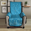 Paisley Bandana Light Blue Print Armchair Protector-grizzshop