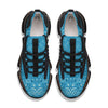 Paisley Bandana Light Blue Print Black Gym Shoes-grizzshop