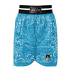 Paisley Bandana Light Blue Print Boxing Shorts-grizzshop