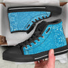 Paisley Bandana Light Blue Print High Top Shoes-grizzshop