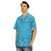 Paisley Bandana Light Blue Print Men's Hawaiian Shirt-grizzshop