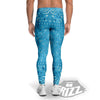 Paisley Bandana Light Blue Print Men's Leggings-grizzshop