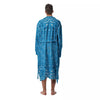 Paisley Bandana Light Blue Print Men's Robe-grizzshop