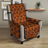 Paisley Bandana Orange Print Armchair Protector-grizzshop