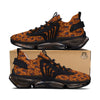 Paisley Bandana Orange Print Black Gym Shoes-grizzshop