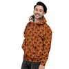 Paisley Bandana Orange Print Men's Hoodie-grizzshop