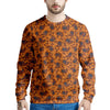 Paisley Bandana Orange Print Men's Sweatshirt-grizzshop