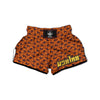 Paisley Bandana Orange Print Muay Thai Boxing Shorts-grizzshop