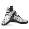 Paisley Bandana White And Black Print Black Walking Shoes-grizzshop