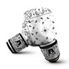 Paisley Bandana White And Black Print Boxing Gloves-grizzshop