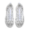 Paisley Bandana White And Black Print White Gym Shoes-grizzshop