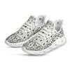 Paisley Bandana White And Black Print White Running Shoes-grizzshop