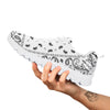 Paisley Bandana White And Black Print White Sneaker-grizzshop