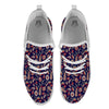 Paisley Indian Print Pattern White Athletic Shoes-grizzshop