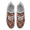 Paisley Indian Retro Print Pattern White Athletic Shoes-grizzshop