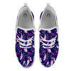 Paisley Pink And Purple Print Pattern White Athletic Shoes-grizzshop