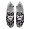 Paisley Retro Print Pattern White Athletic Shoes-grizzshop