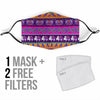 Paisleys Elephant Pattern Print Face Mask-grizzshop