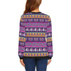 Paisleys Elephant Pattern Print Women Crewneck Sweatshirt-grizzshop