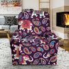 Paisleys Elephant Print Recliner Cover-grizzshop