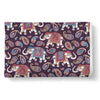 Paisleys Elephant Print Throw Blanket-grizzshop