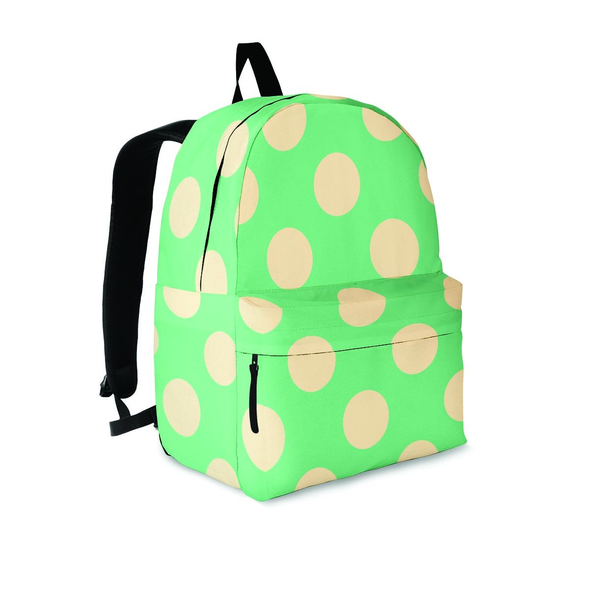 Pale Green Polka Dot Backpack-grizzshop