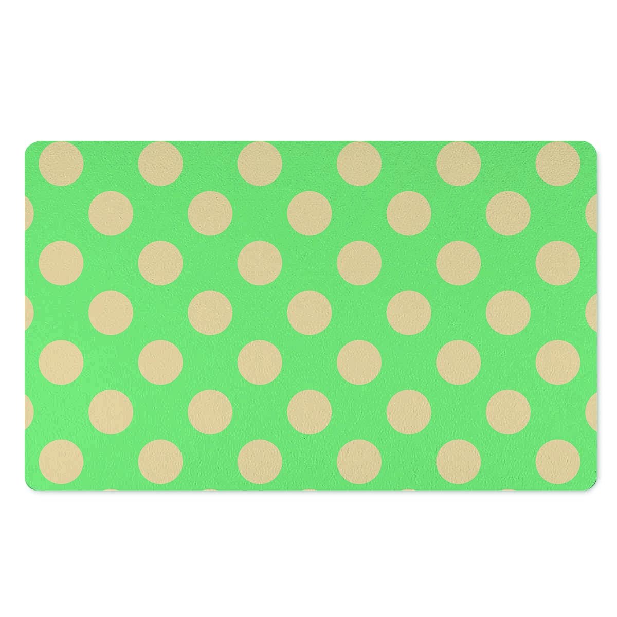 Pale Green Polka Dot Door Mat-grizzshop