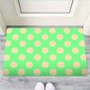 Pale Green Polka Dot Door Mat-grizzshop