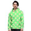 Pale Green Polka Dot Men's Hoodie-grizzshop