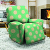 Pale Green Polka Dot Recliner Cover-grizzshop