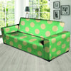 Pale Green Polka Dot Sofa Cover-grizzshop