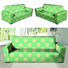 Pale Green Polka Dot Sofa Cover-grizzshop