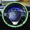 Pale Green Polka Dot Steering Wheel Cover-grizzshop