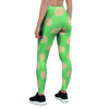 Pale Green Polka Dot Women's Leggings-grizzshop