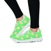 Pale Green Polka Dot Women's Sneakers-grizzshop