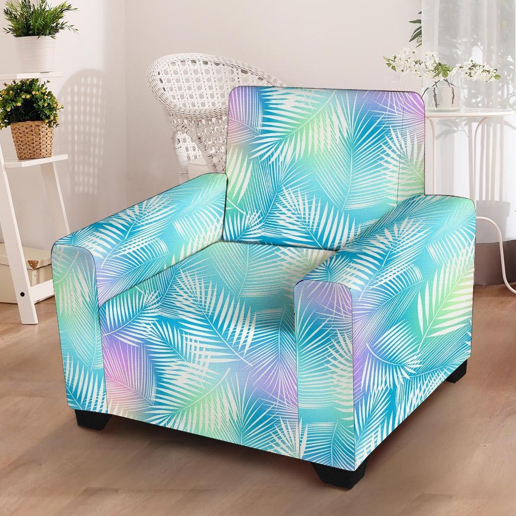 Palm Leaf Hawaiian Print Armchair Cover-grizzshop