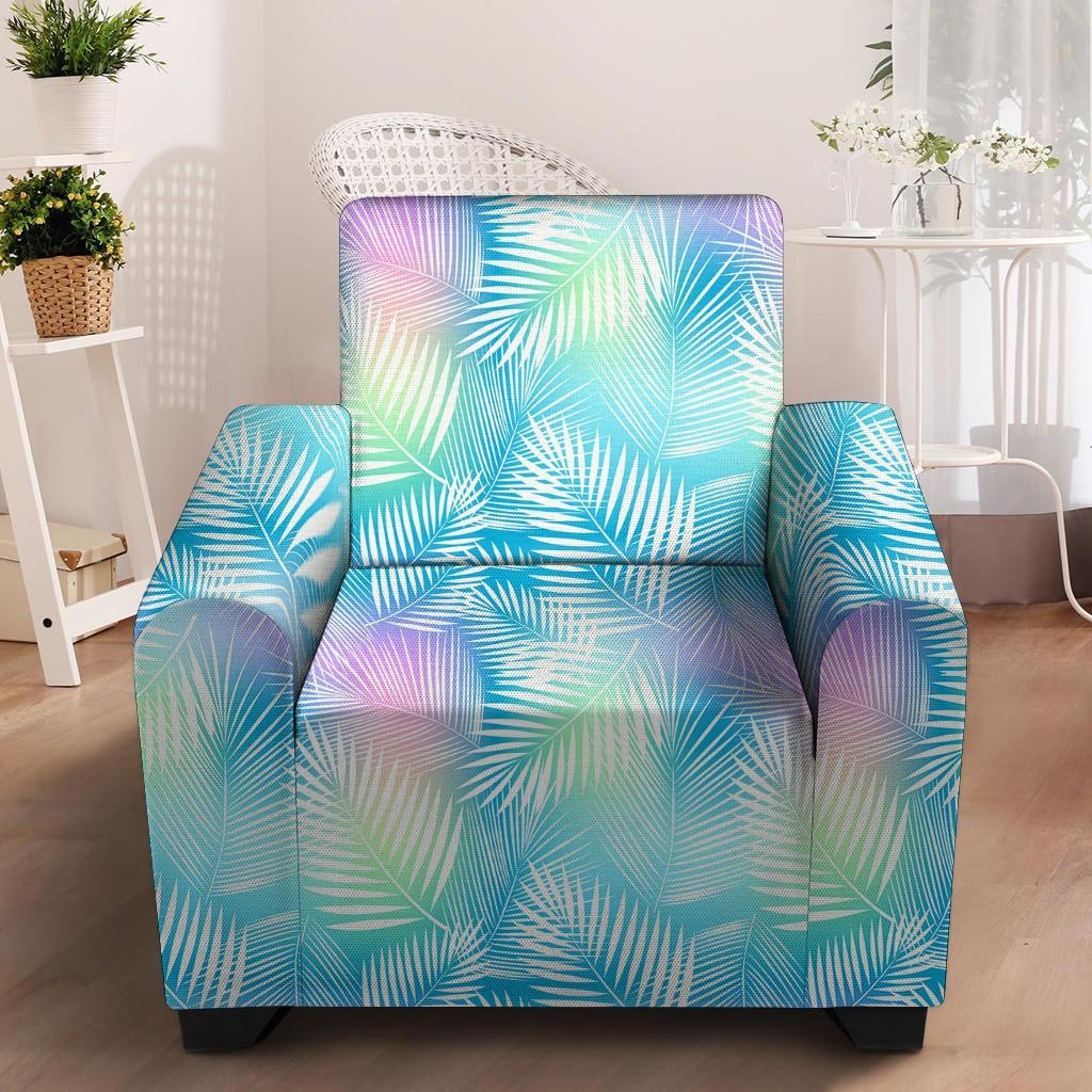 Palm Leaf Hawaiian Print Armchair Cover-grizzshop