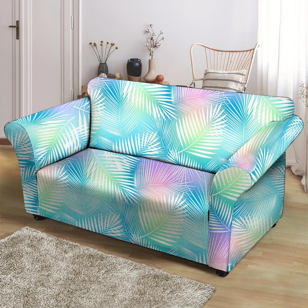 Palm Leaf Hawaiian Print Loveseat Cover-grizzshop