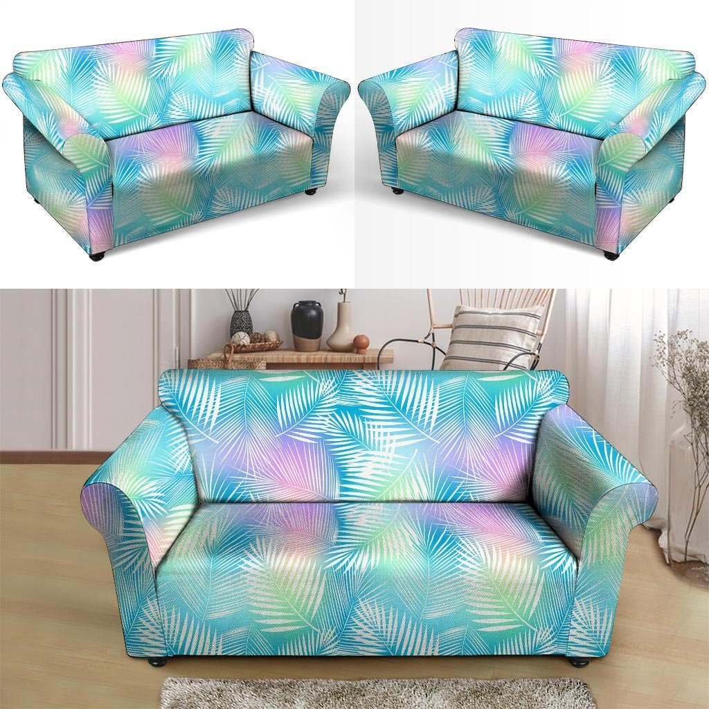 Palm Leaf Hawaiian Print Loveseat Cover-grizzshop