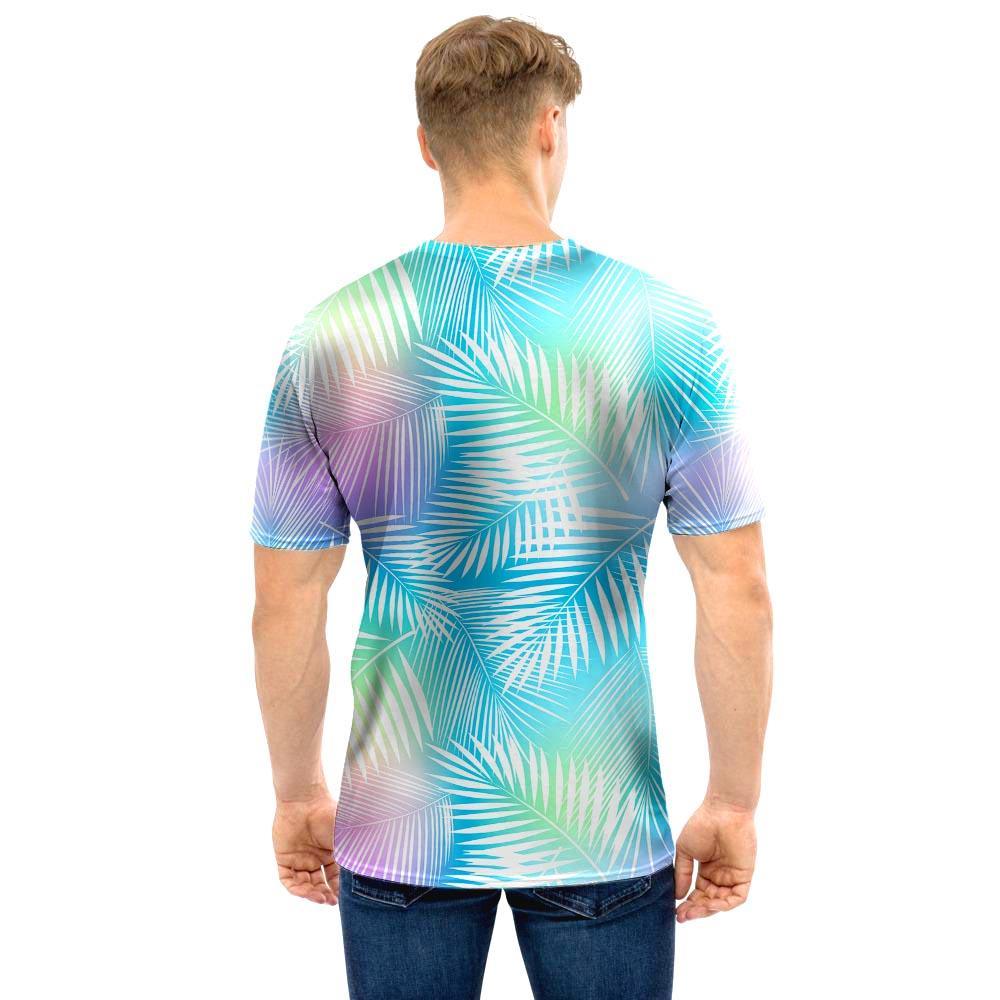 Palm Leaf Hawaiian Print Men T Shirt-grizzshop