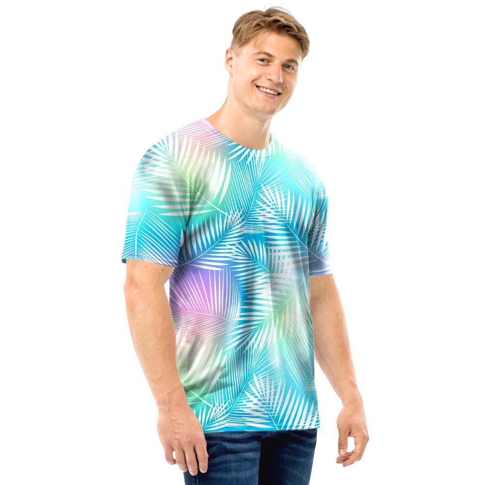 Palm Leaf Hawaiian Print Men T Shirt-grizzshop