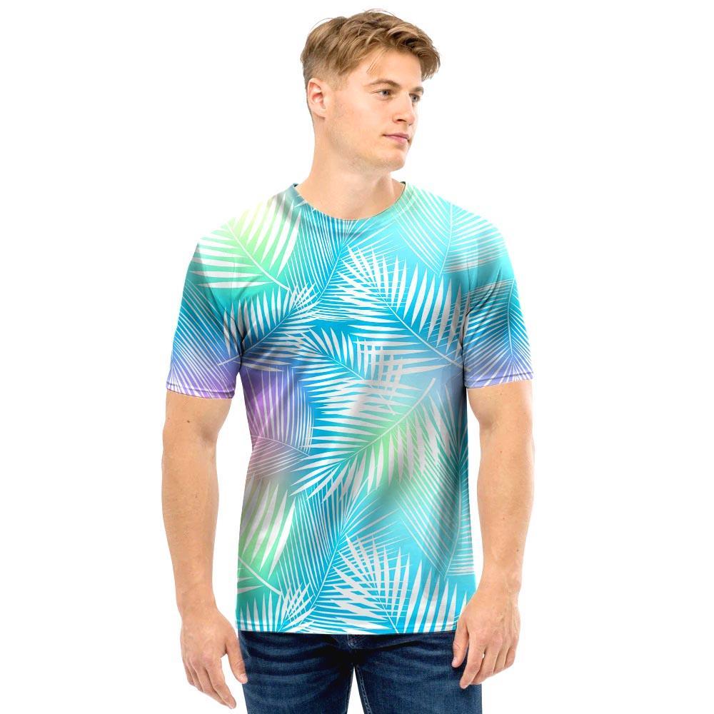 Palm Leaf Hawaiian Print Men T Shirt-grizzshop