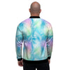 Palm Leaf Hawaiian Print Men's Bomber Jacket-grizzshop