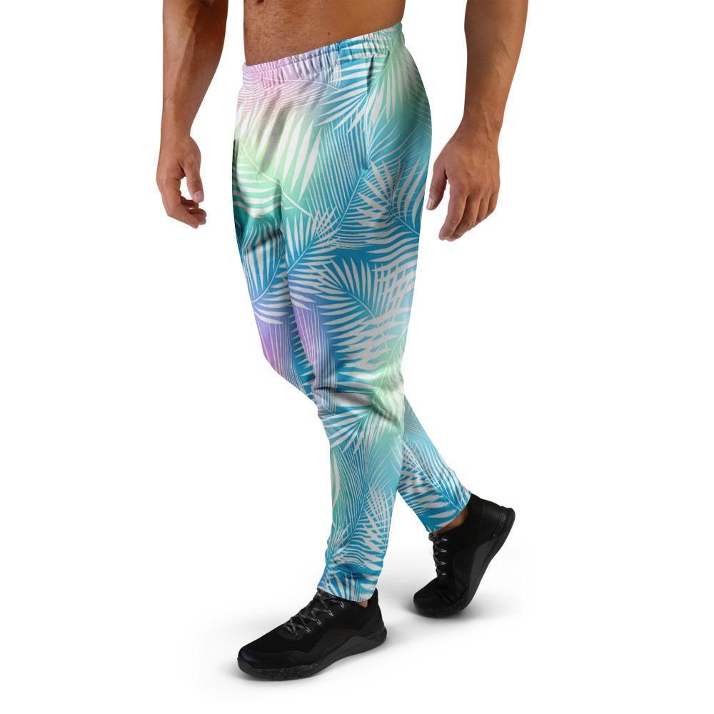 Palm Leaf Hawaiian Print Men's Joggers-grizzshop